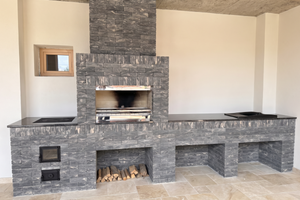 Мангал з облицювальної цегли Brickland Bedrock  фото