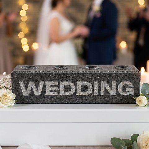 Ексклюзивний подарунок Symbol Brick: Цегла з індивідуальним гравіюванням "Wedding" Symbol Brick BL-SYMBOL-04 фото
