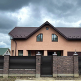 Забор из кирпича SENTEX PRIME в благородном оттенке Каштан ГО078 фото