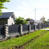 Забор из кирпича SENTEX PRIME в цвете Antique Black та Antique Gray ГО062 фото