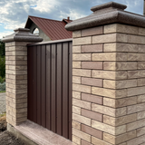 Кирпичный забор SENTEX PRIME Onyx Light та Brown ГО044 фото