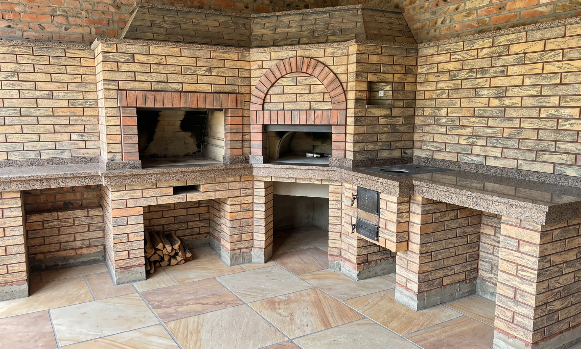 Мангал з облицювальної цегли Brickland Venera